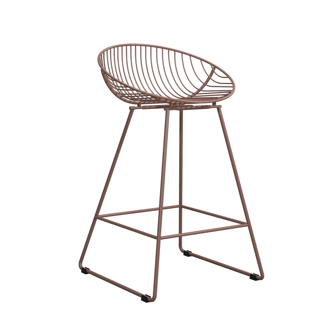 Ellis stool for kitchen counter -  Blush