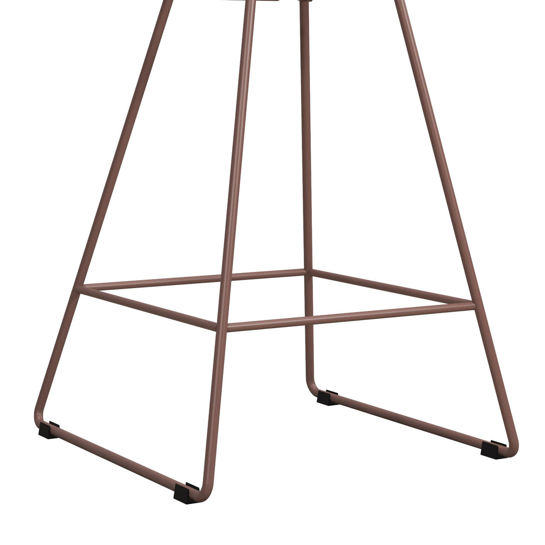 Comfortable wire counter stool -  Blush