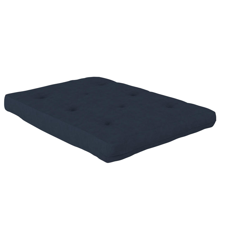 Eve 8 Inch Thermobonded High Density Polyester Fill Futon Mattress - Blue - Full