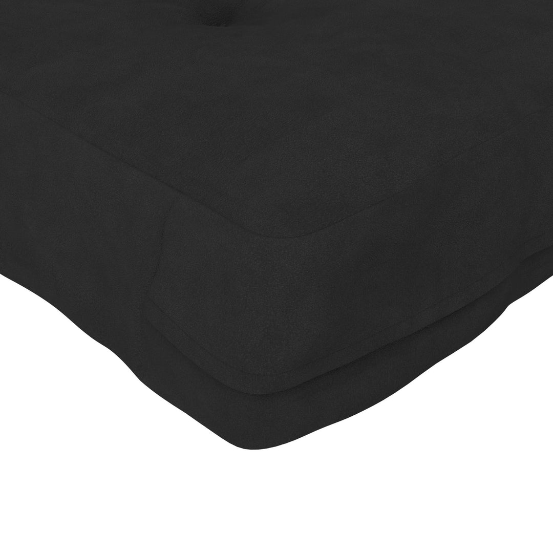Eve 8 Inch Thermobonded High Density Polyester Fill Futon Mattress - Black - Full