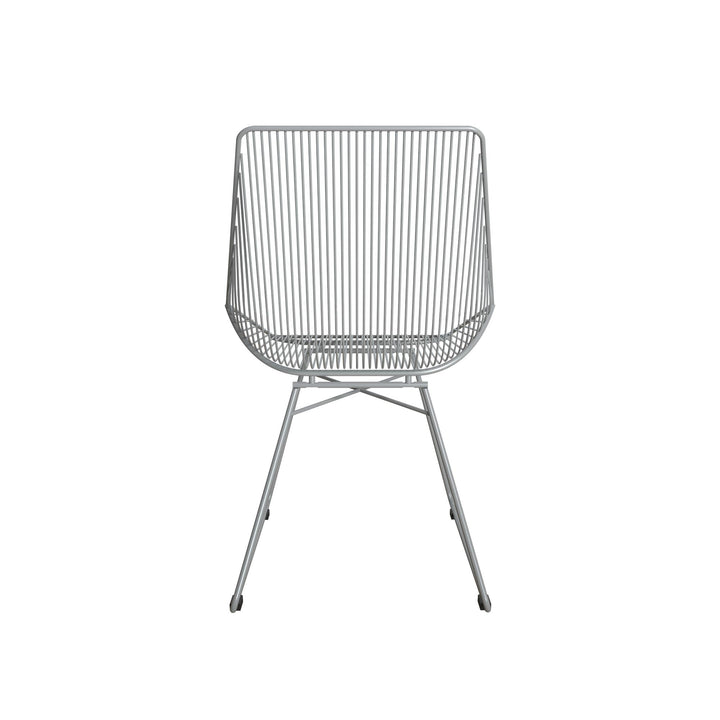Metal chair with unique design Ellis -  Gray