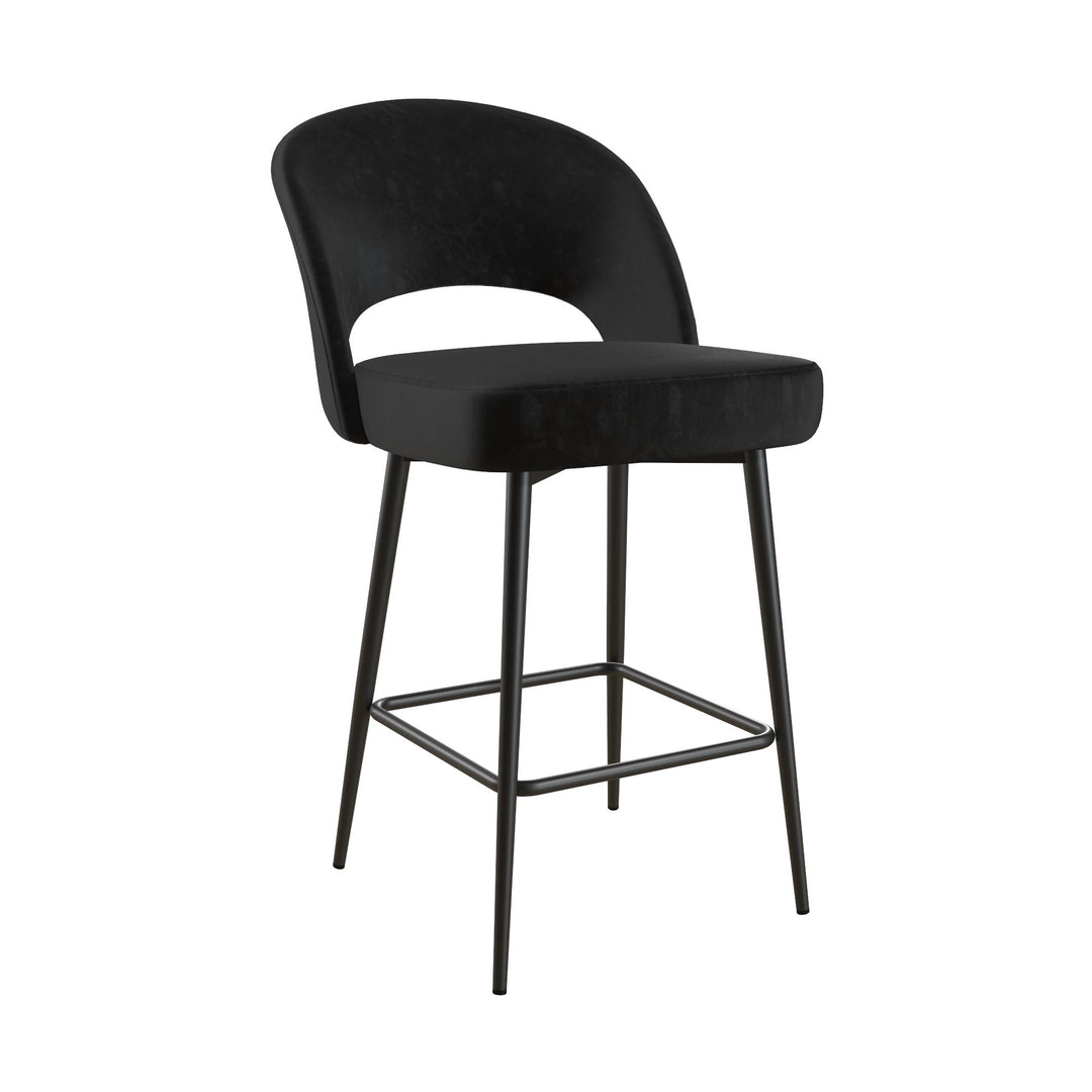 Stylish Alexi counter stool -  Black