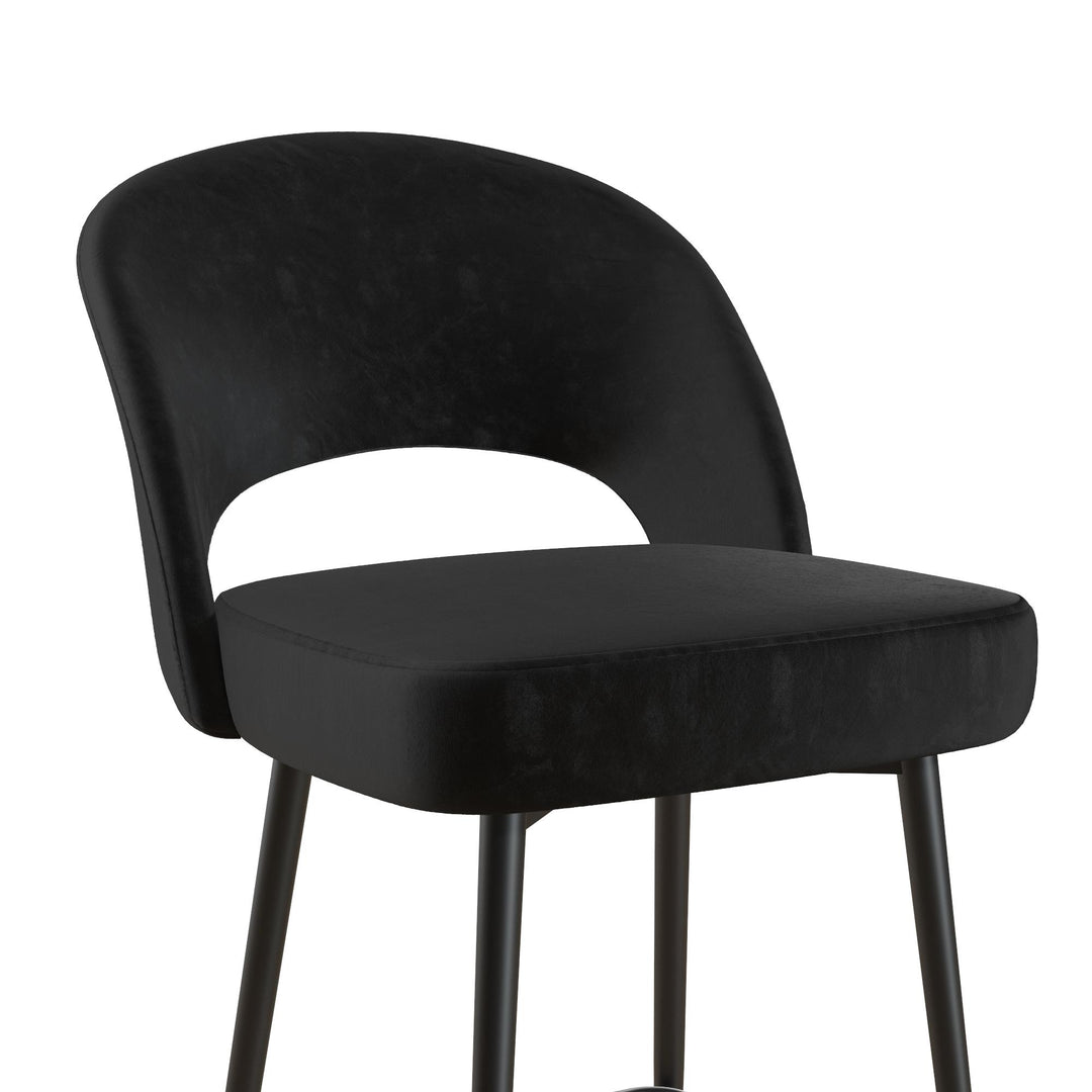 Alexi stool for kitchen counter -  Black