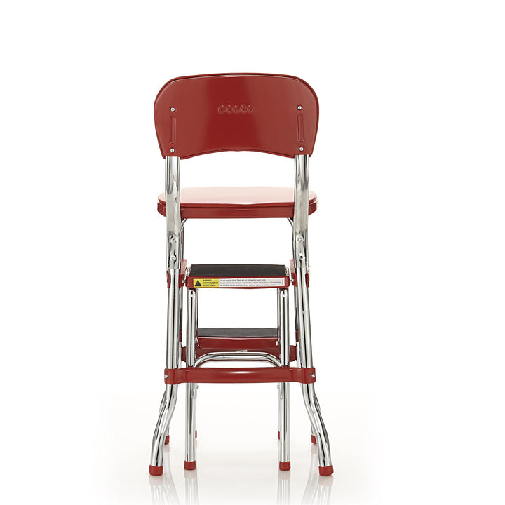 COSCO Retro Chair with Pull-Out Steps -  Red 