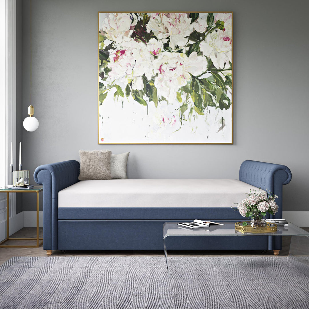 Sophia Upholstered Backless Daybed -  Navy  -  Queen