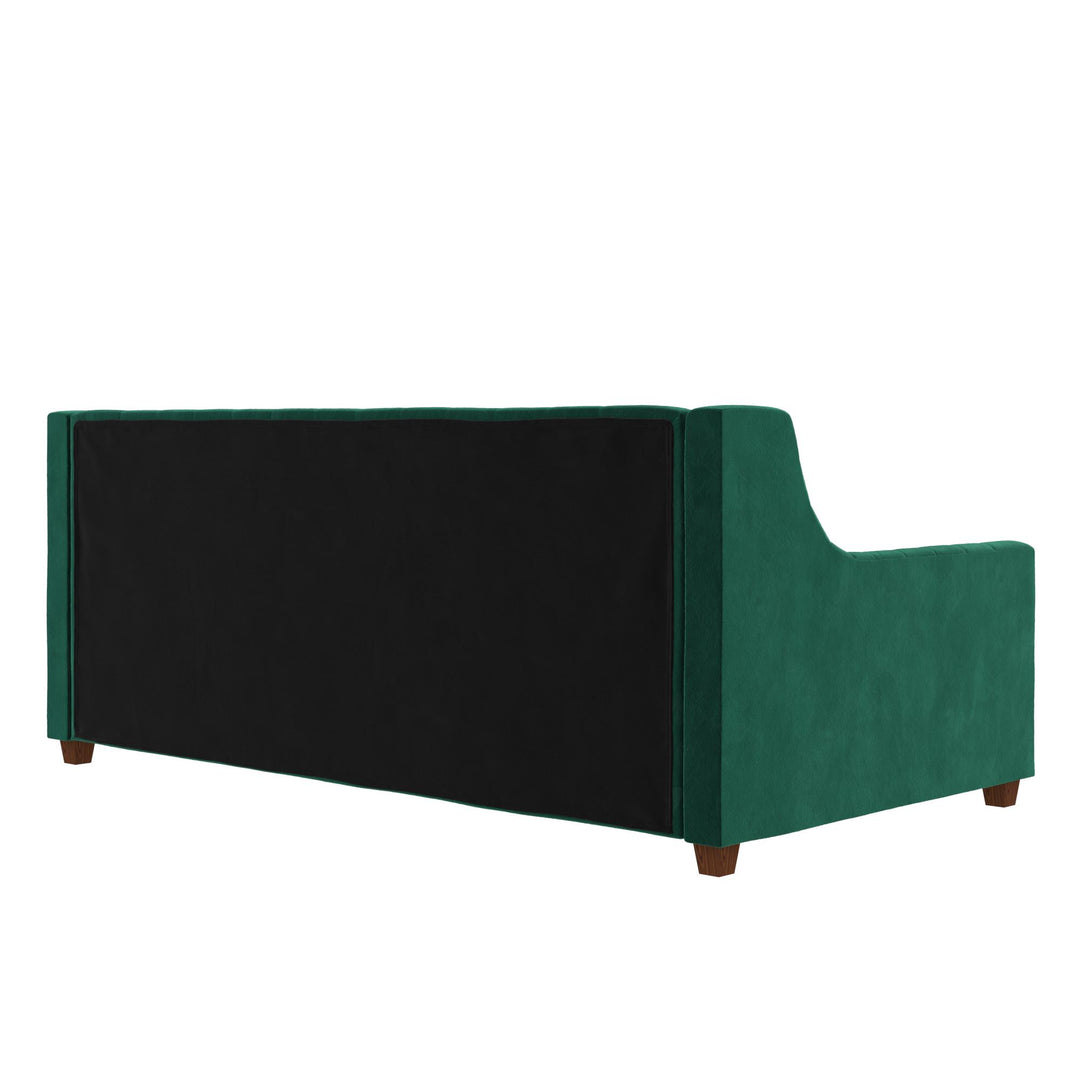 Jordyn Upholstered Daybed for Bedroom -  Green  -  Twin