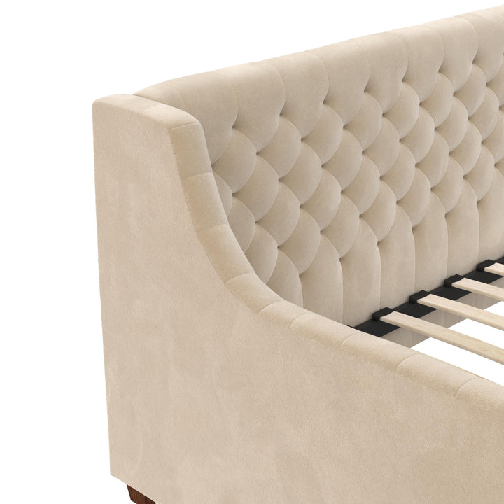 Best Jordyn Daybed with Tufted Detail -  Ivory  -  Twin