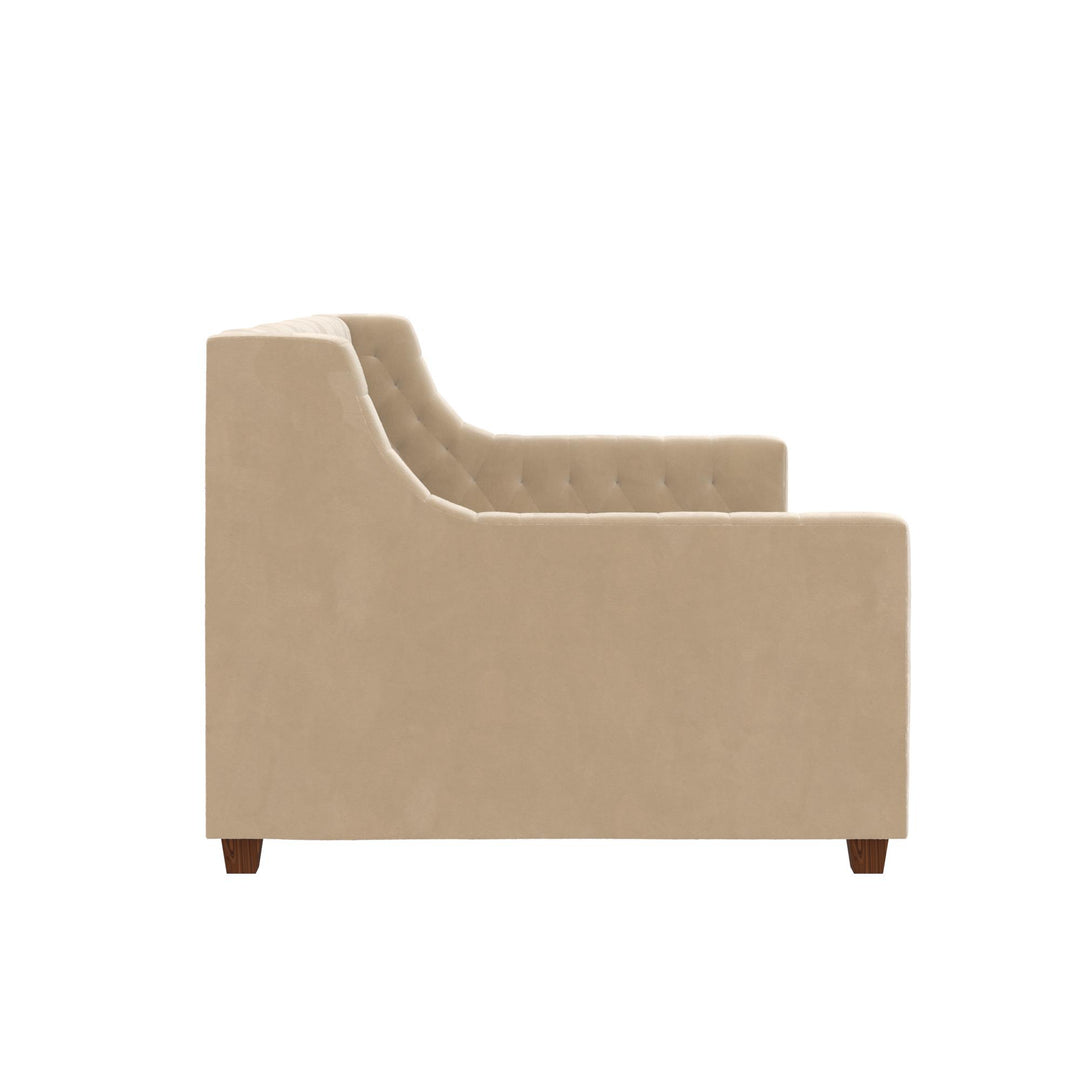 Stylish Jordyn Upholstered Daybed -  Ivory  -  Twin