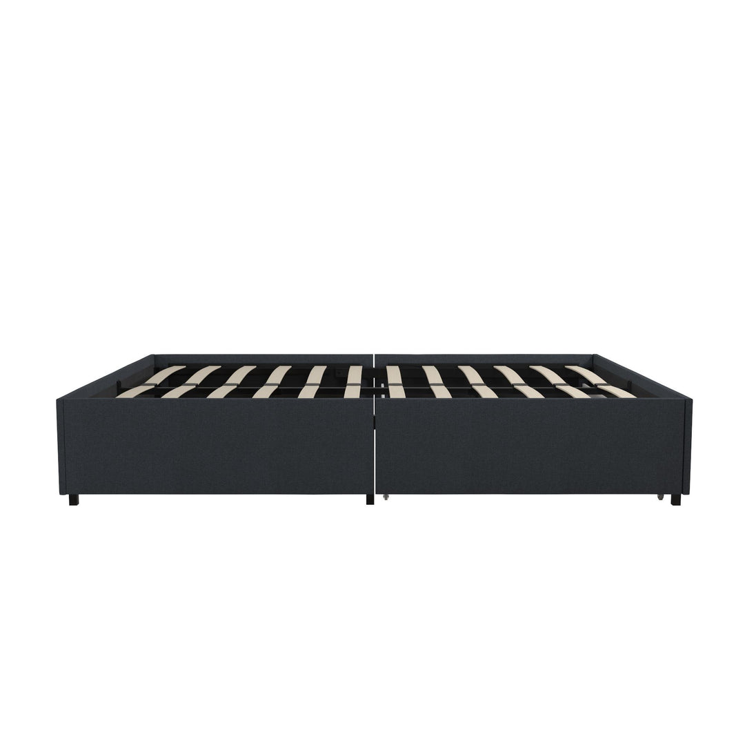 platform bed drawers - Blue - Queen Size