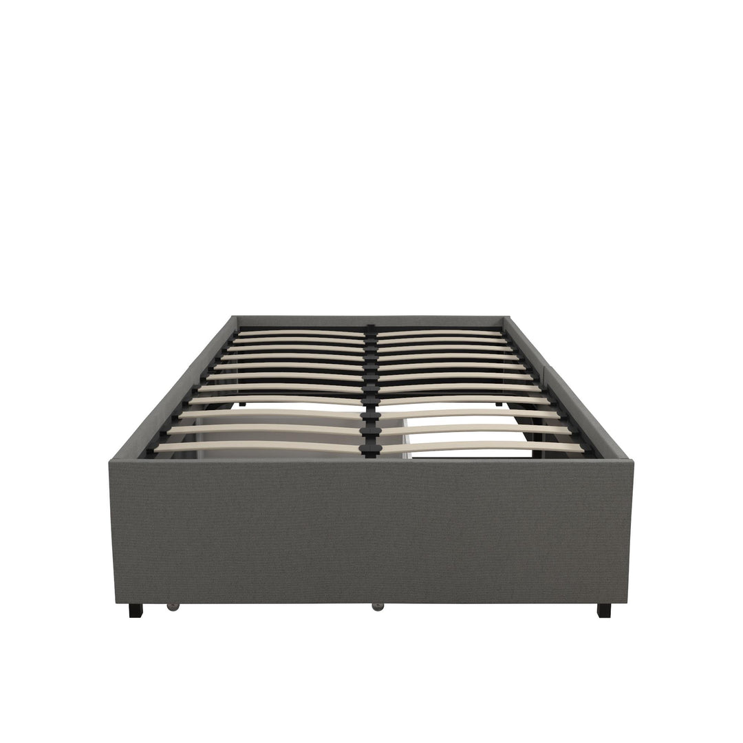 platform beds with storage drawers - Gray - Twin Size