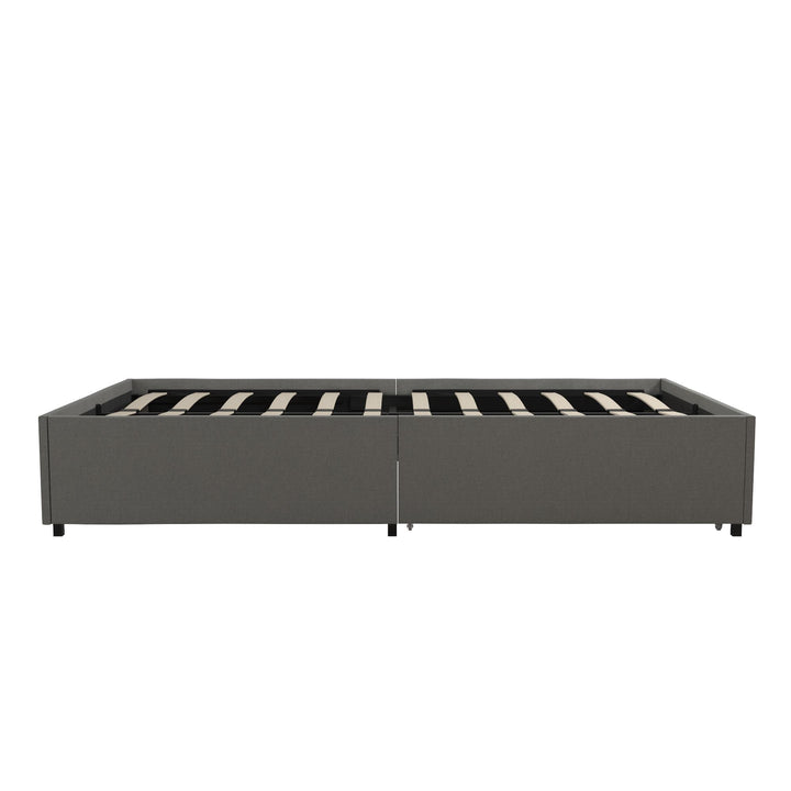 platform under bed storage - Gray - Twin Size