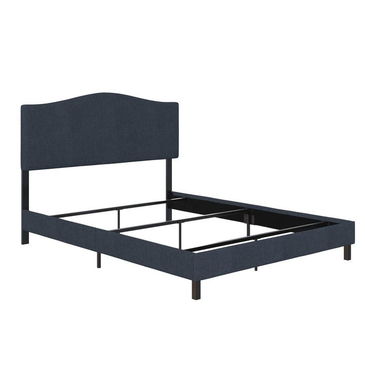 curved wood bed frame - Blue - Full Size