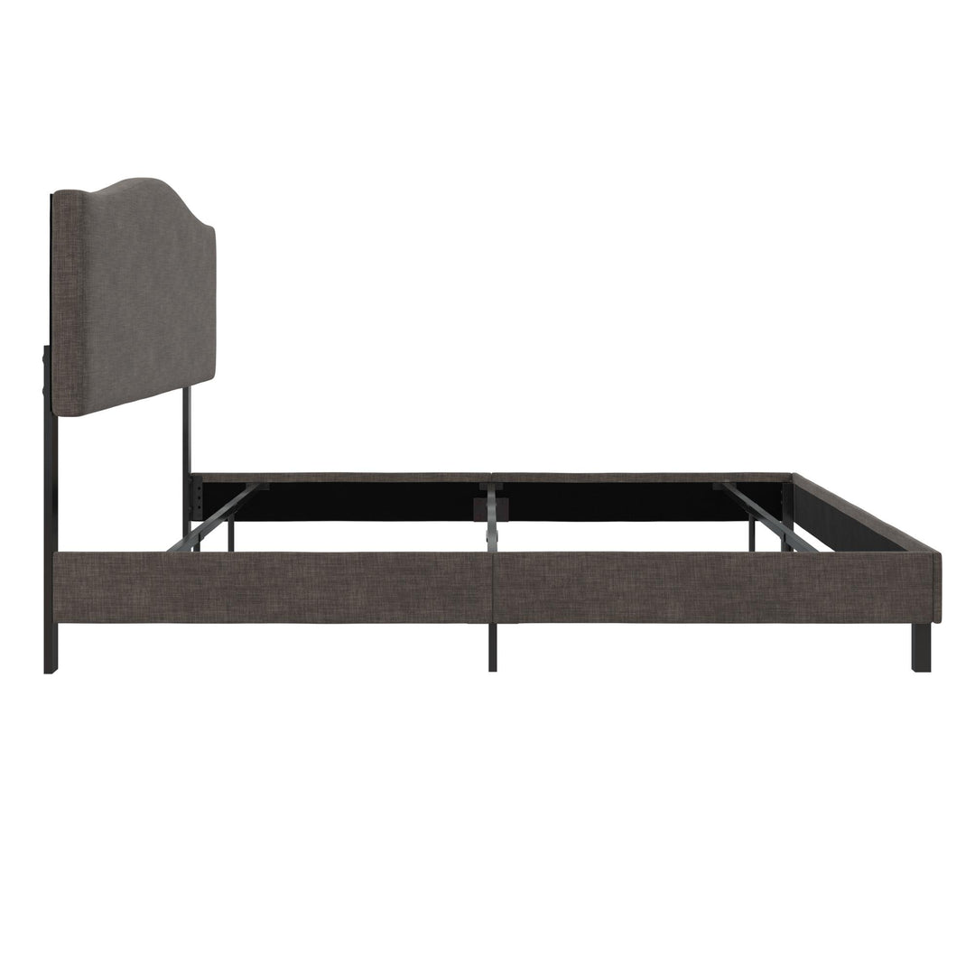 upholstered bed frame - Gray - King Size