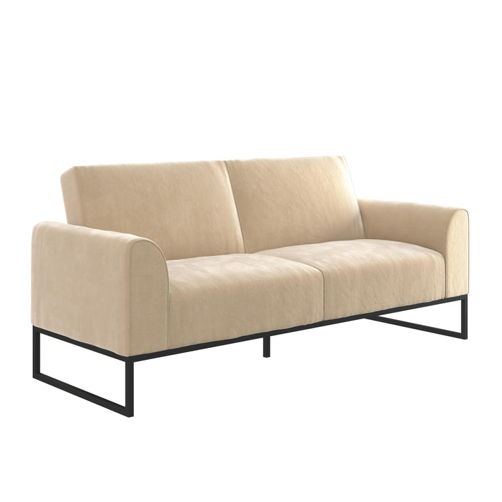 CosmoLiving Adley Coil Futon - Ivory