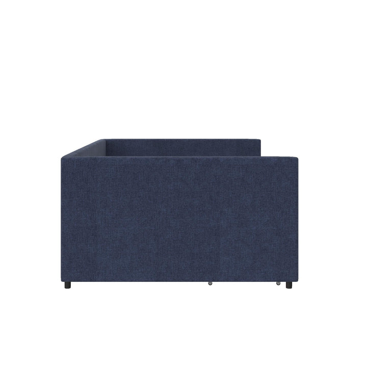 daybed with mattress and storage - Blue Linen - Full Size