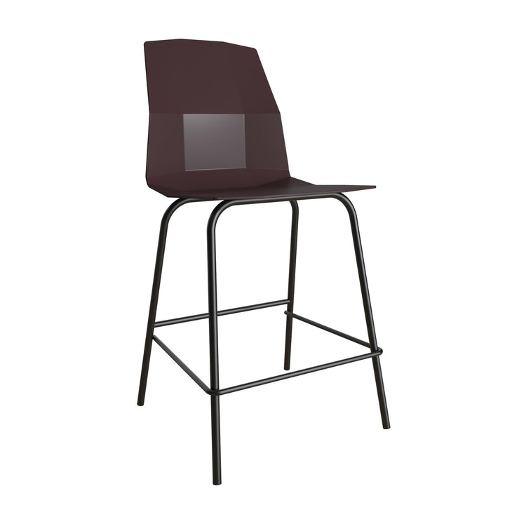 Riley stool for kitchen counter -  Burgundy