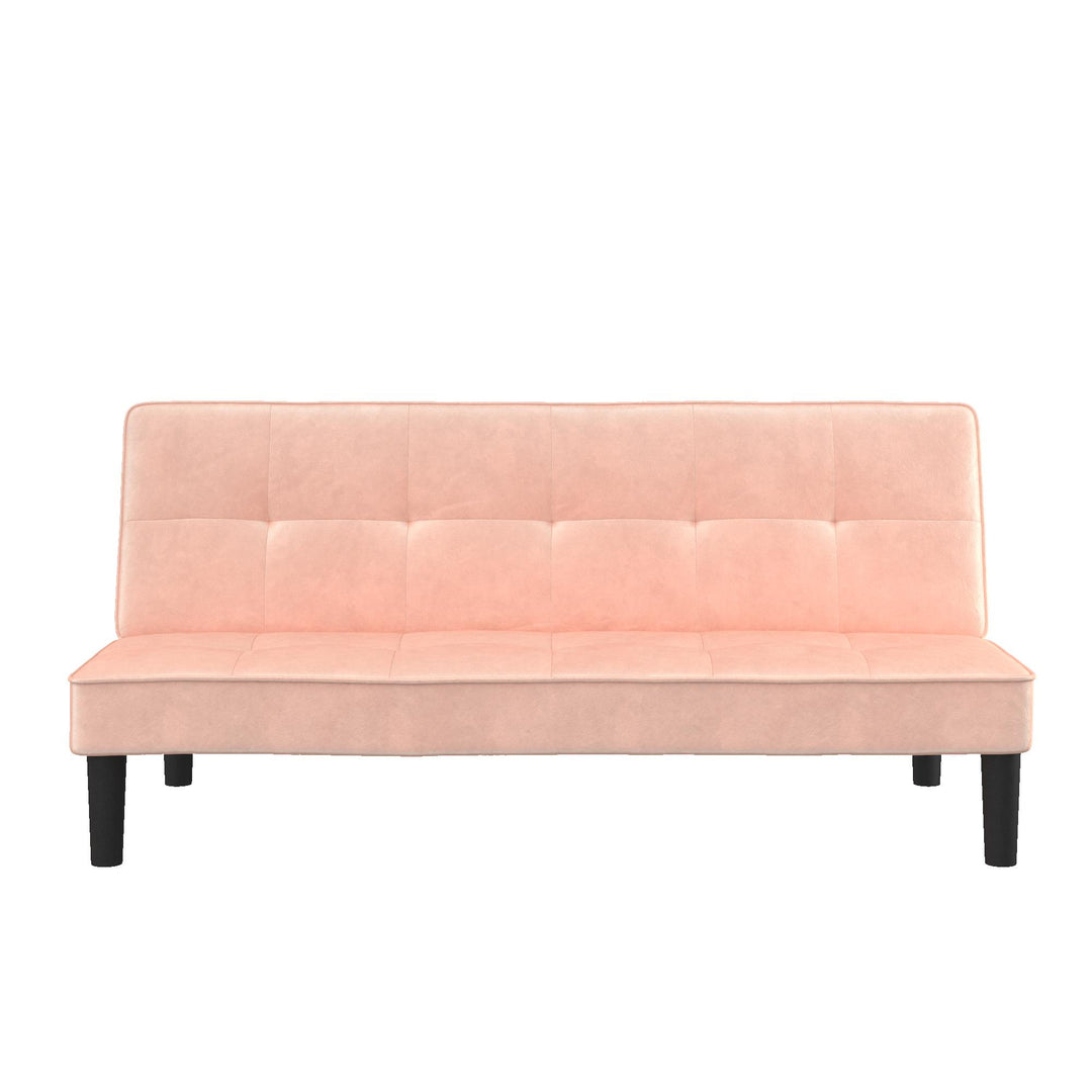 futon with wooden frame - Light Pink