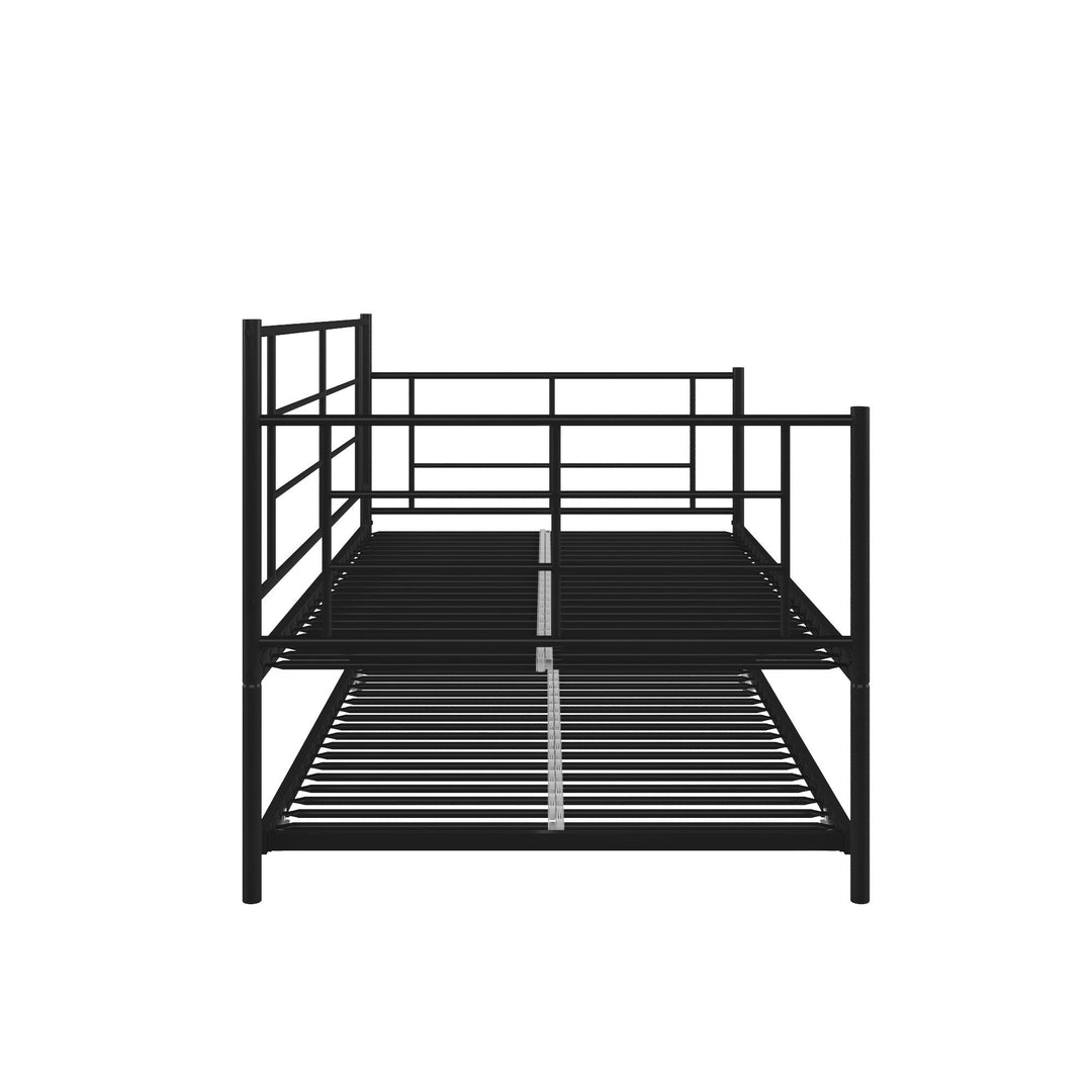 Praxis Metal Daybed with Trundle - Black - Twin