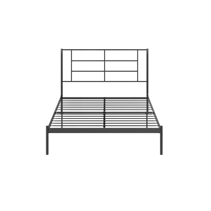 praxis metal bed with footboard - Black - Full Size