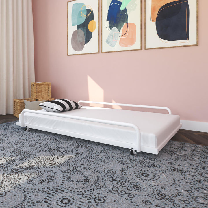 twin daybed with trundle - White - Twin Size
