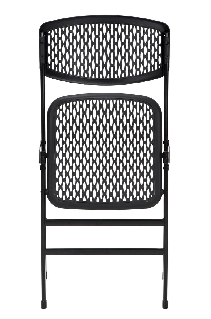 Commercial XL Plastic Folding Chair Set of 4 -  Black 