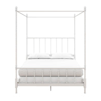Jenny Lind Metal Canopy Bed with Twist Spindles