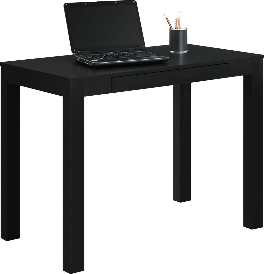 Stylish Minimalistic Desk with Drawer -  Black