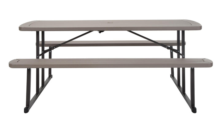 6 foot folding picnic table - Taupe