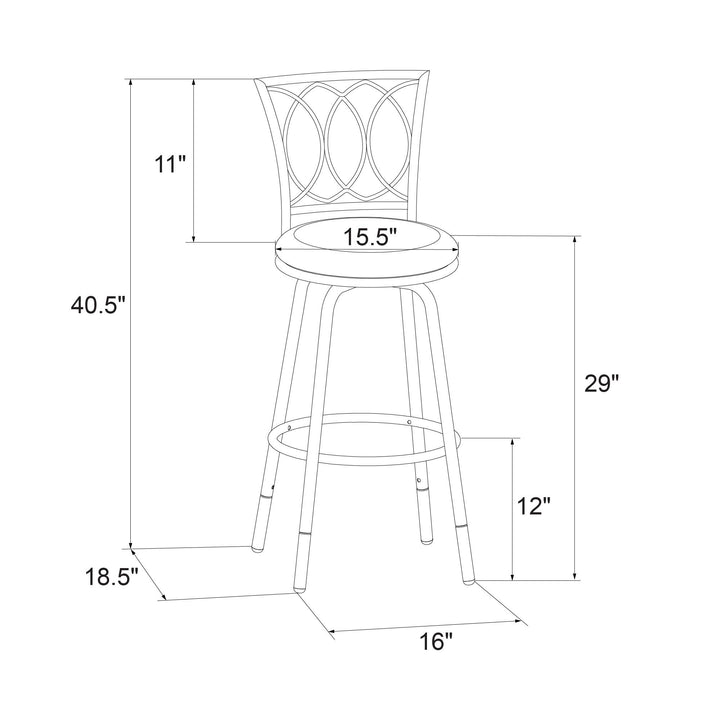 Best Arcadio Upholstered Seat Barstool -  Tan