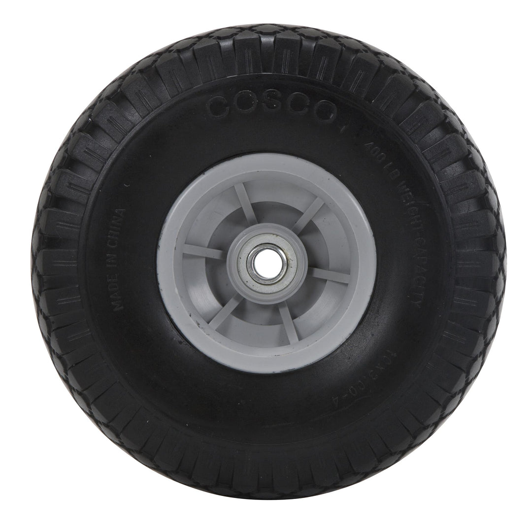 10 Inch Flat-Free Replacement Wheel for Hand Trucks - Black