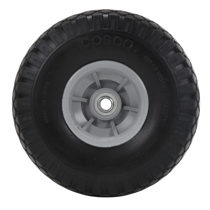 10 Inch Flat-Free Replacement Wheel for Hand Trucks - Black