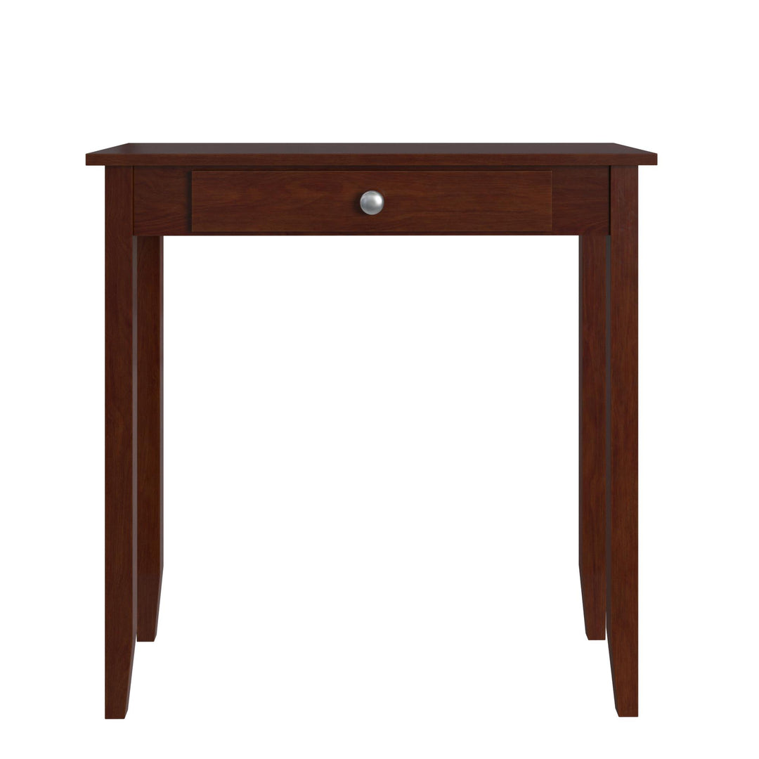 Rosewood Simple Wood Console Table with Drawer   -  Coffee