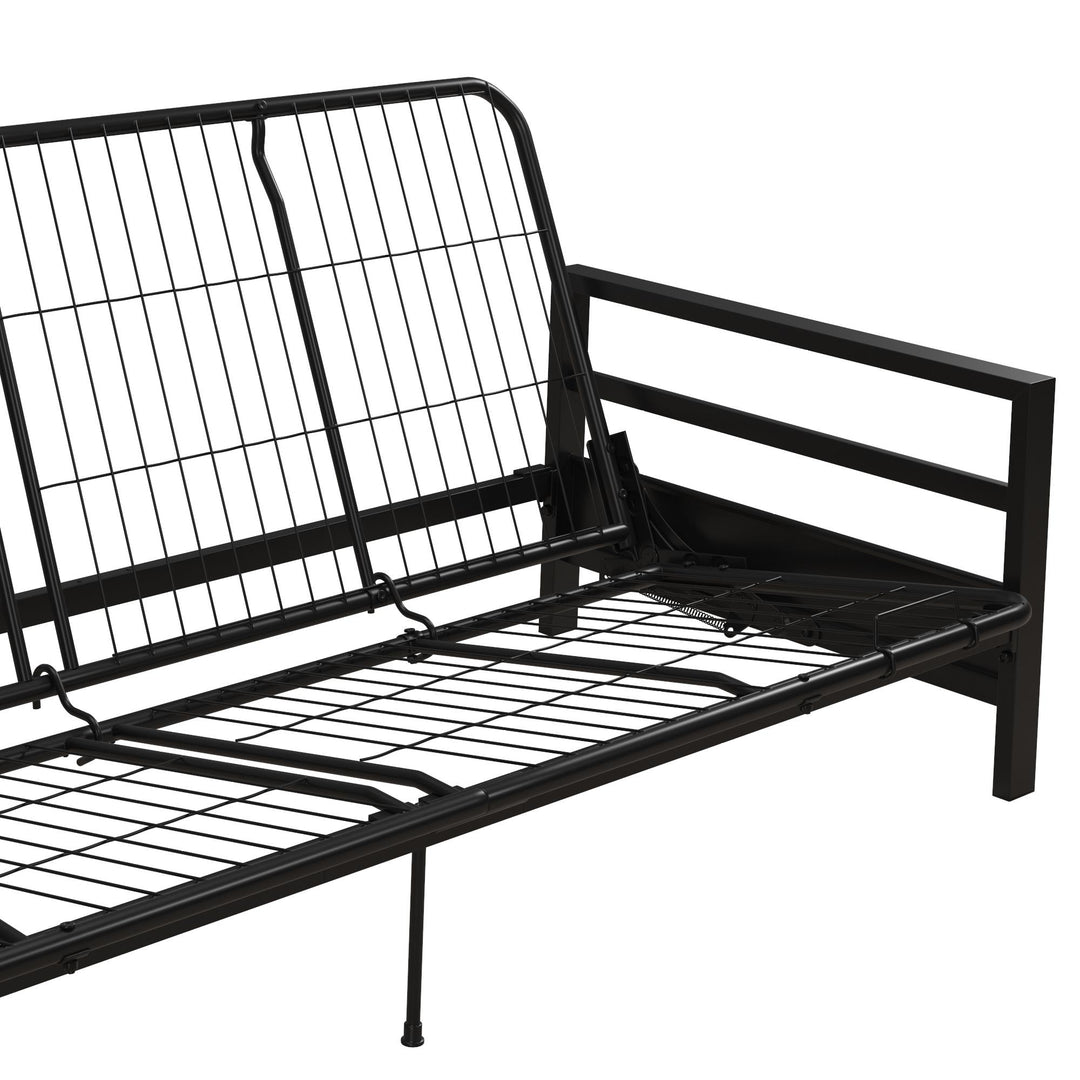 futon bed metal frame - Black
