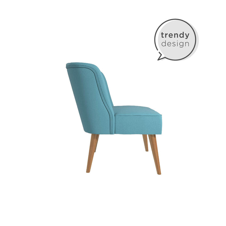 Stylish and Comfortable Brittany Accent Chair -  Light Blue
