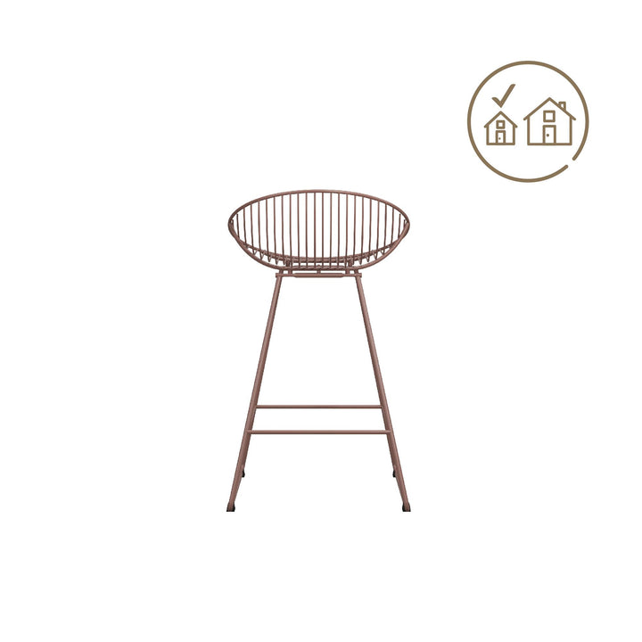 Ellis bar stool for kitchen -  Blush