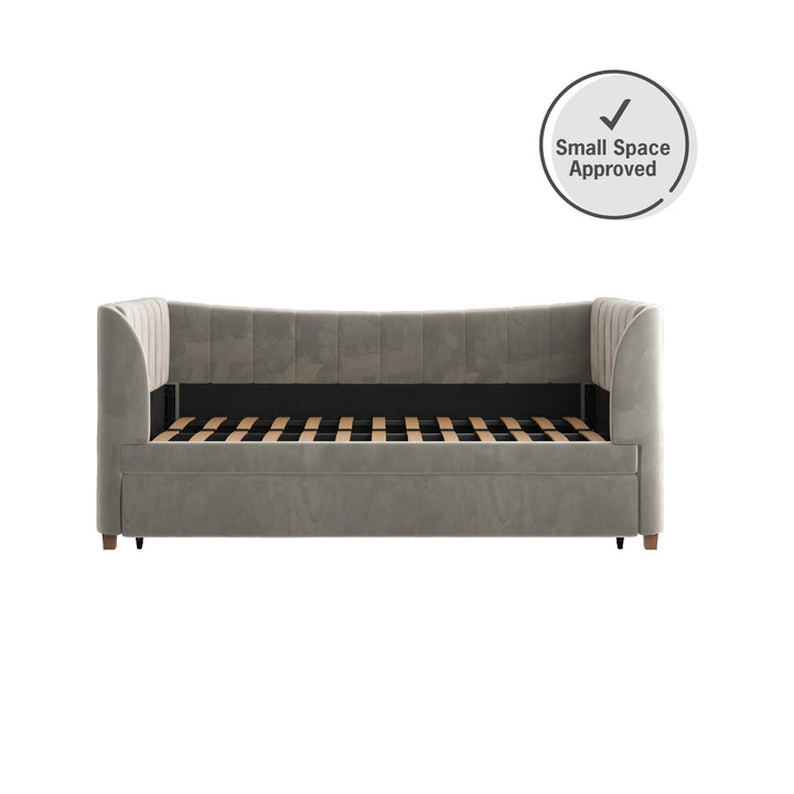 Elegant Daybed with Trundle -  Gray  -  Twin