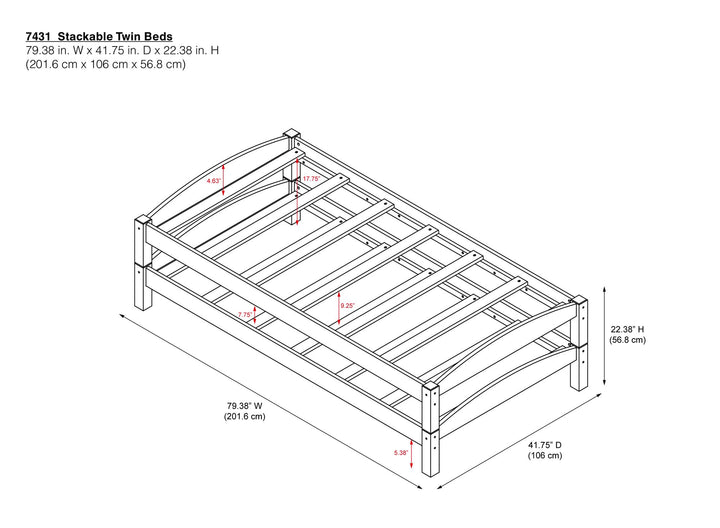 stackable daybed - White