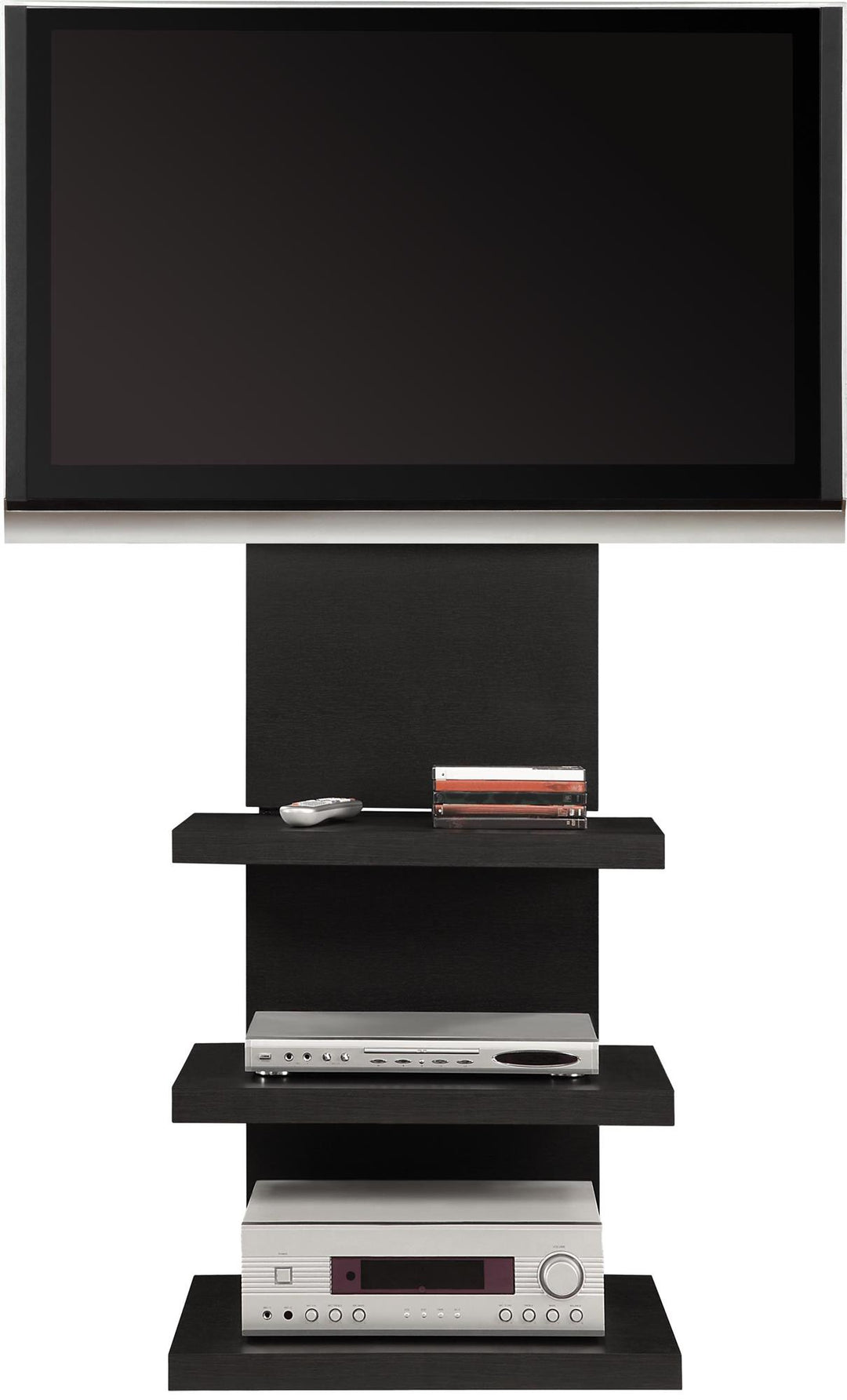 Modern TV stand for 60" displays -  Black