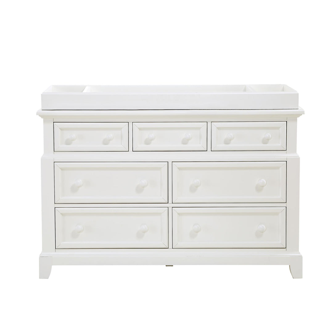 Lafayette Dresser Topper Designed with 2 Side Storage Compartments - French White Lace