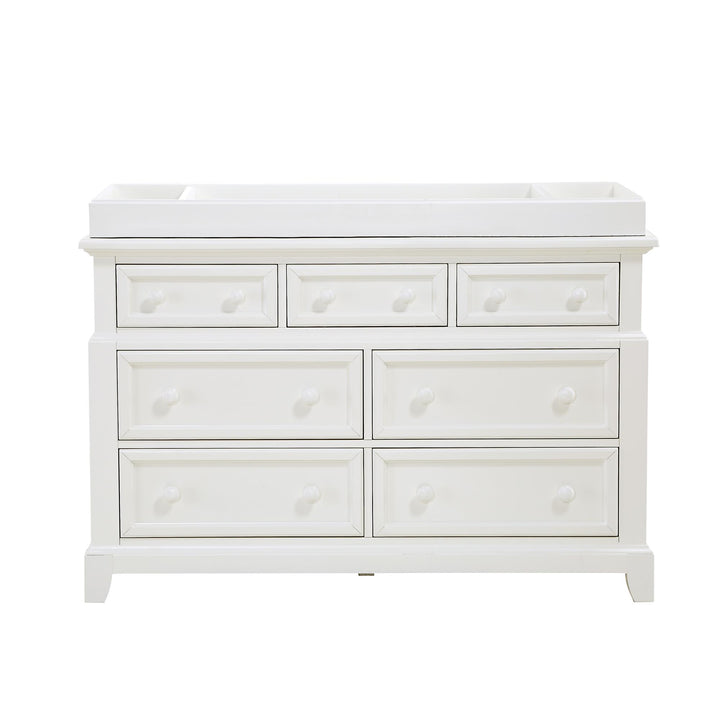 Lafayette Dresser Topper Designed with 2 Side Storage Compartments - French White Lace