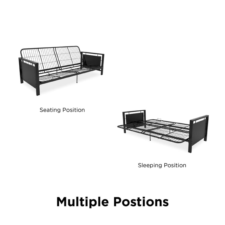 Henley futon frame for living room -  Black