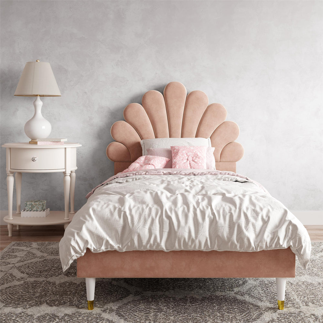 Little Seeds Monarch Hill Upholstered Poppy Bed - Pink - Twin