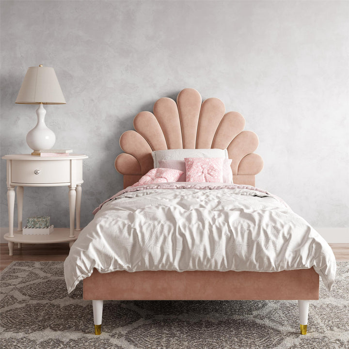 Little Seeds Monarch Hill Upholstered Poppy Bed - Pink - Twin