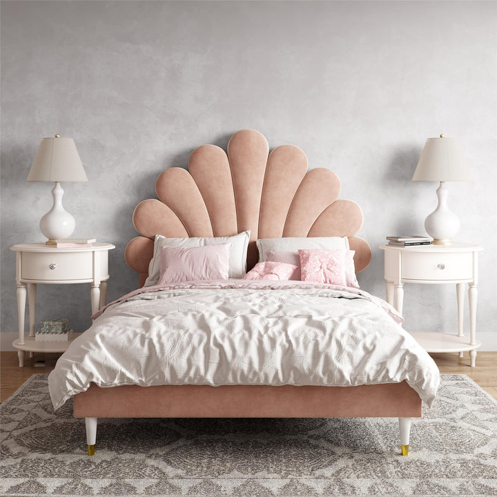 Little Seeds Monarch Hill Upholstered Poppy Bed - Pink - Full