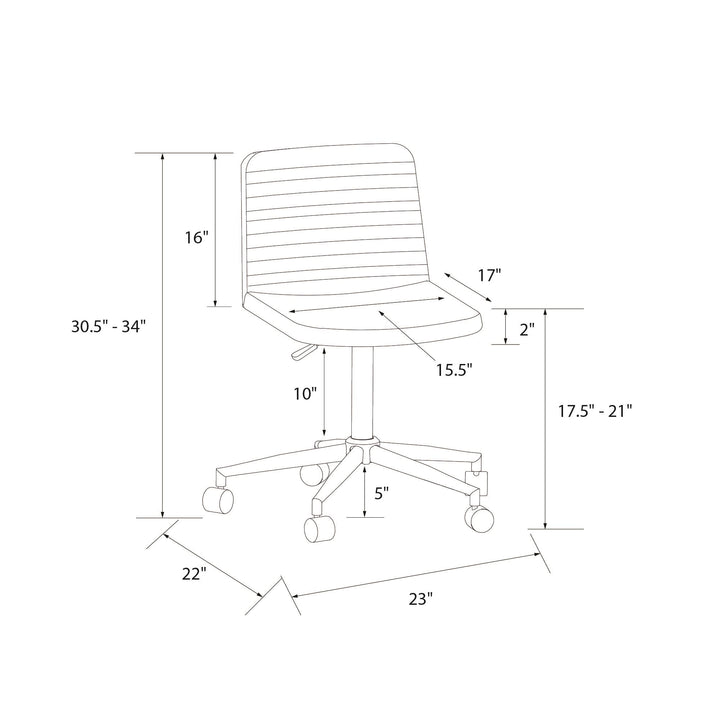 space saving office chair - Gray