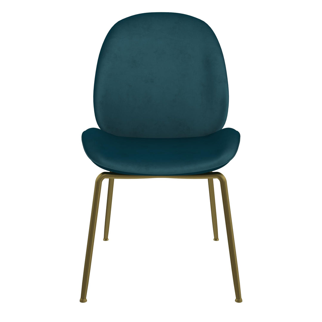 Dining chair with upholstery -  Blue