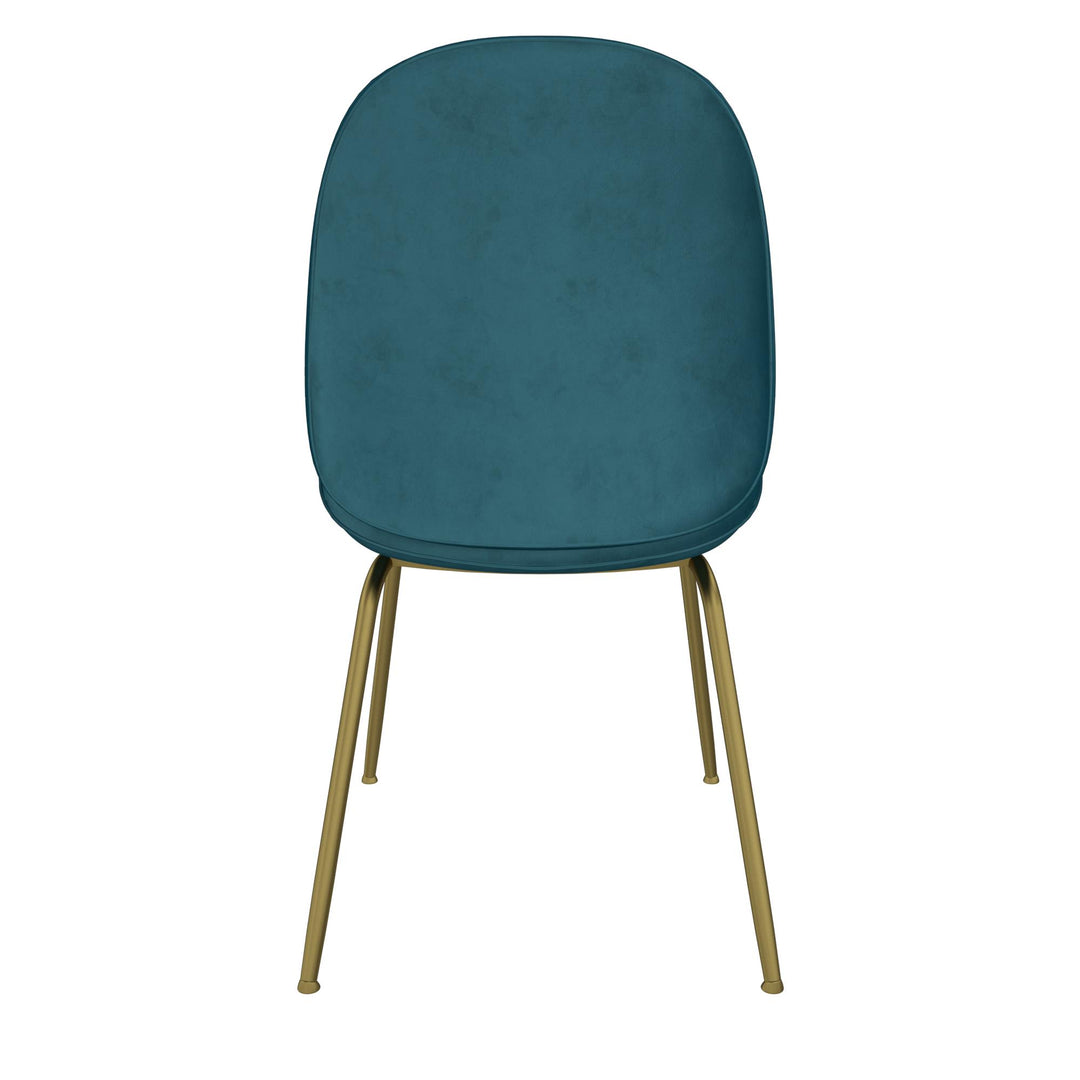 Elegant upholstered dining chair Astor -  Blue