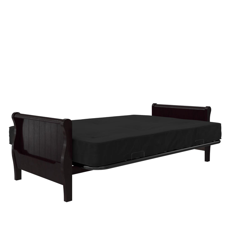 Carson 8 Inch Thermobonded High Density Polyester Fill Futon Mattress - Black - Full