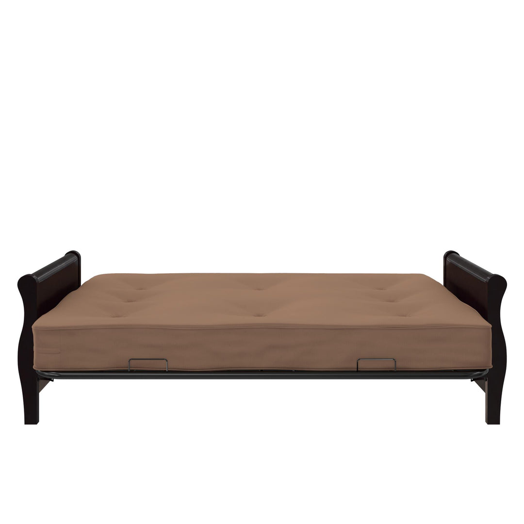 Comfortable 8 inch full size futon mattress -  Tan 
