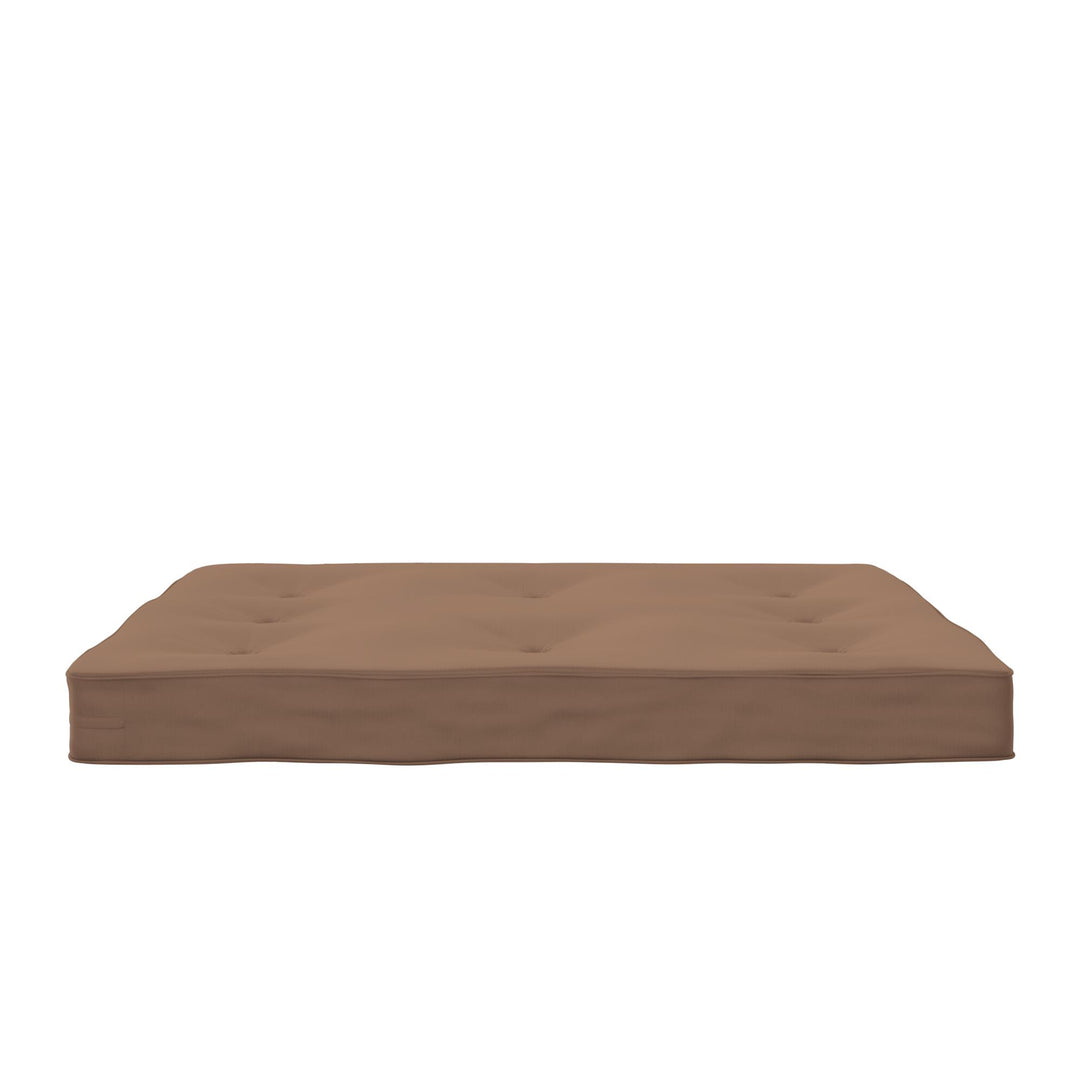 Carson 8 Inch Thermobonded High Density Polyester Fill Futon Mattress - Tan - Full